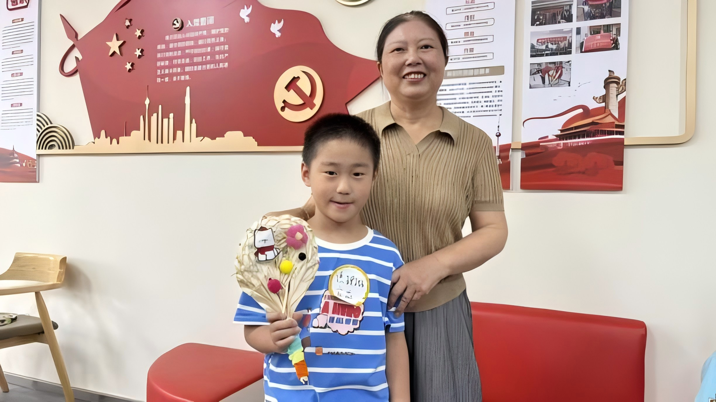 母子作品合照 永利皇宫